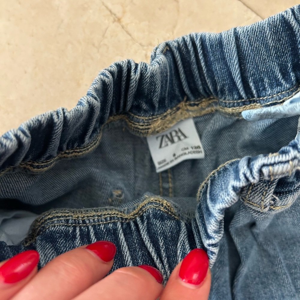 Zara Kids Blue Denim Shorts - Picture 2 of 4